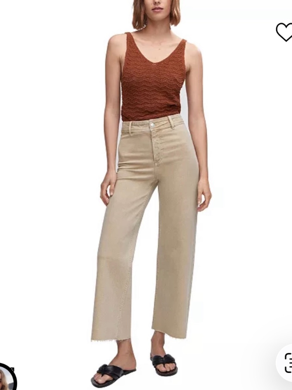 MANGO Catherine High Waist Culotte NWOT